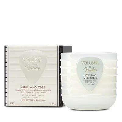 Voluspa X Fender Vanilla Voltage Boxed Candle 3.5 Oz. In Neutral