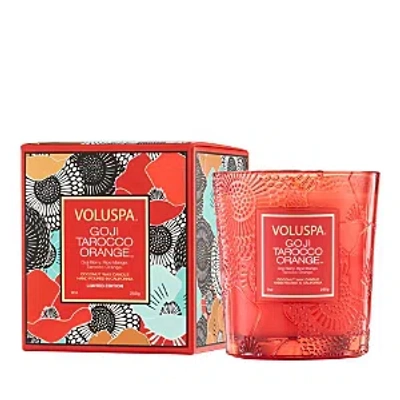 Voluspa Xxv Goji Tarocco Orange Classic Candle, 9 Oz. - Limited Edition In Red