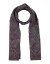 Von Dörnberg Munich Woman Scarf Purple Size - Virgin Wool, Silk In Multi