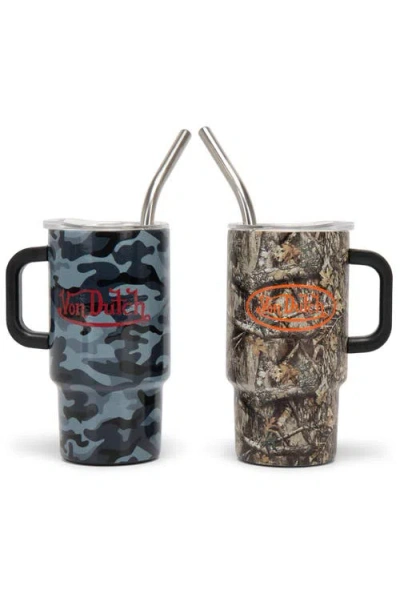Von Dutch 2 Piece 3oz Stainless Steel Mini Tumbler Set In Multi