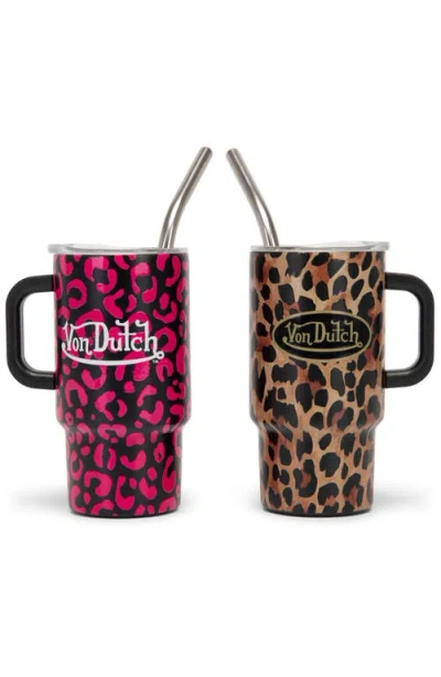 Von Dutch 2 Piece 3oz Stainless Steel Mini Tumbler Set In Multi