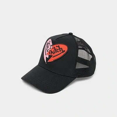 Von Dutch Broken Heart Trucker Hat In Black