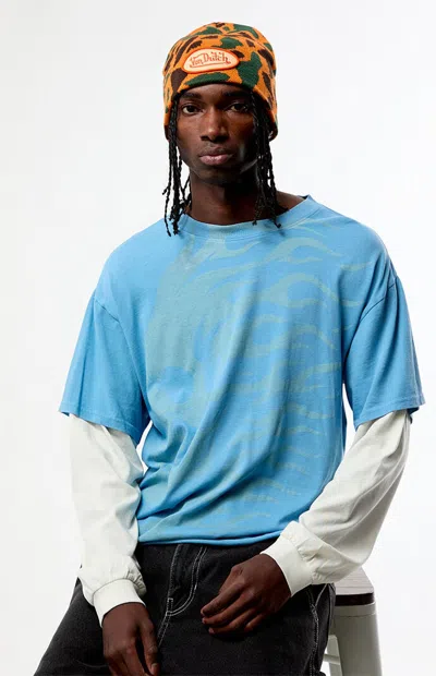 Von Dutch Camo Skull Beanie In Camouflage In Orange