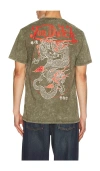 Von Dutch Dragon Washed Tee In Multi