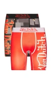 Von Dutch Fire 2 Pack Boxer Brief In Orange