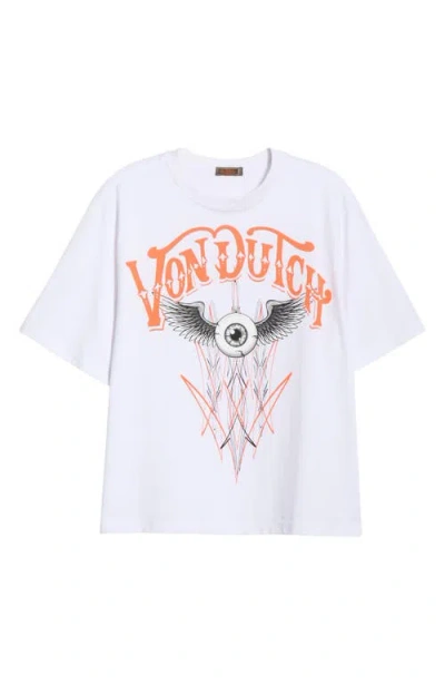 Von Dutch Graphic T-shirt In White