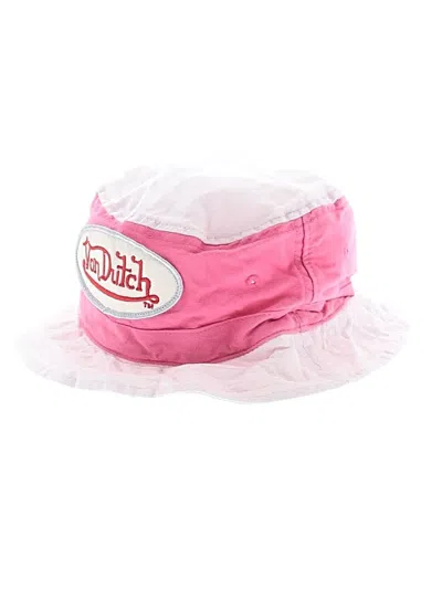 Pre-owned Von Dutch Hat In Pink