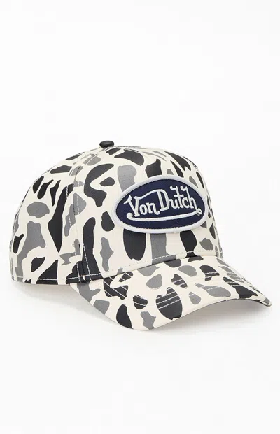 Von Dutch Hunter Camo Trucker Hat In Wheat In Multi
