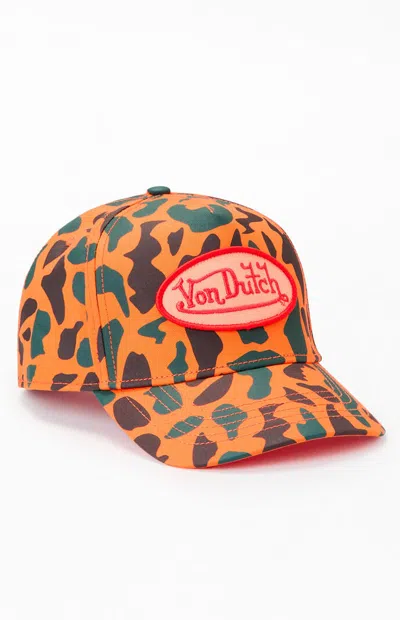 Von Dutch Hunter Snapback Hat In Orange