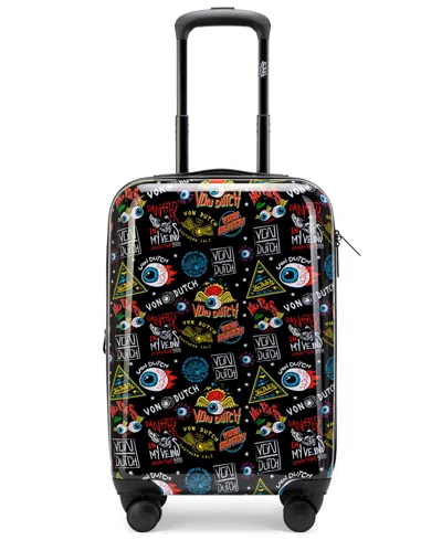 Von Dutch Jax Small Expandable Hardside Carry-on Spinner Suitcase
