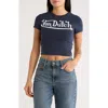 Von Dutch Legendary Logo Baby Tee In Blue