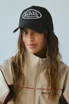 Von Dutch Logo Trucker Hat In Black, Women's At Urban Outfitters In Black