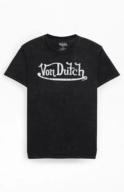 Von Dutch Men's Black Logo Classic T-shirt