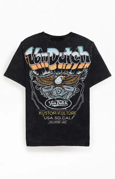 Von Dutch Men's Eagle Classic Logo T-shirt In Black In Multi