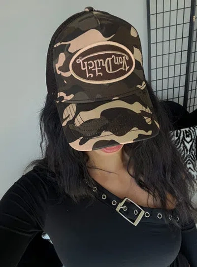 Von Dutch Multi Trucker Hat In Brown