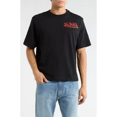 Von Dutch Oversize Graphic T-shirt In Black