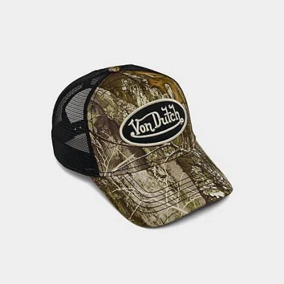 Von Dutch Realtree Edge Trucker Hat In Green