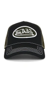 Von Dutch Staple Trucker Hat In Black