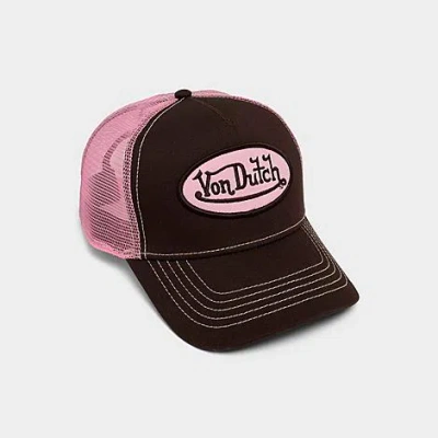 Von Dutch Staple Trucker Hat In Pink