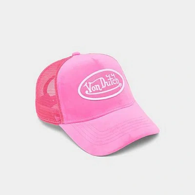 Von Dutch Velvet Trucker Hat