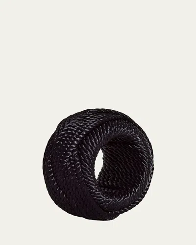 Von Gern Home Black Rope Napkin Ring