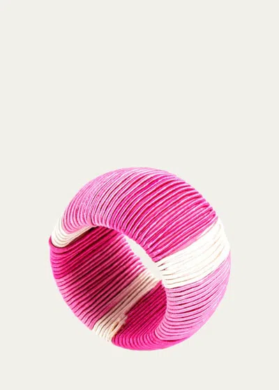 Von Gern Home Ombre Rope Napkin Rings, Set Of 4 In Pink