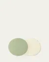 Von Gern Home Reversible Round Patent Leather Placemat In Green