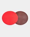Von Gern Home Reversible Round Placemat In Multi