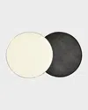 Von Gern Home Round Reversible Placemat In Black