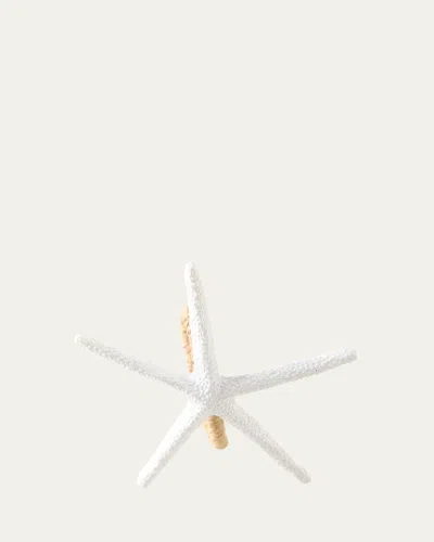 Von Gern Home Starfish Napkin Ring In White