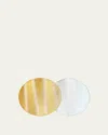 Von Gern Home Textured Faux Leather Round Placemat, 15" In Multi