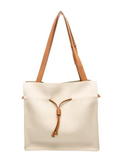 Pre-owned Von Holzhausen Leather Shoulder Bag In Neutral