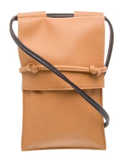 Pre-owned Von Holzhausen Vegetarian Leather Shoulder Bag In Brown