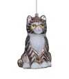 VONDELS GLASS CAT TREE DECORATION (8CM)