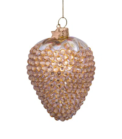 Vondels Glass Embellished Strawberry Tree Decoration In Multi