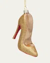 Vondels Gold High Heel Ornament In Brown
