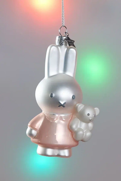 Vondels Miffy Bear Glass Ornament In Pink At Urban Outfitters