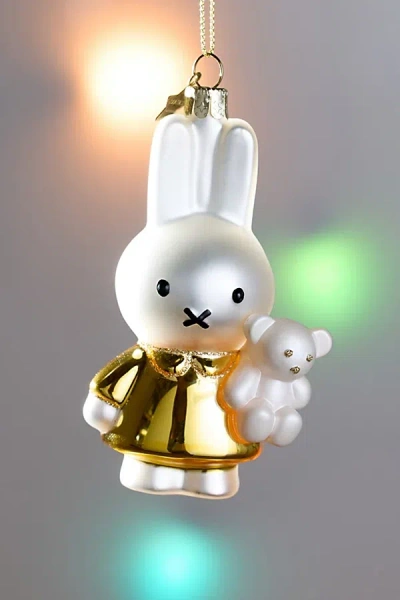 Vondels Miffy Gold Bear Glass Ornament In Gold At Urban Outfitters