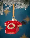 Vondels Opal Red Santa's Hotline Telephone Christmas Ornament In Red