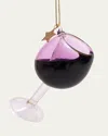 Vondels Red Wine Glass Ornament In Purple