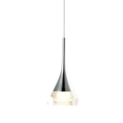 Vonn Lighting Amalfi 4.75-in Integrated Led Height Adjustable Etl Certified Pendant Light With Cone Shade In Black