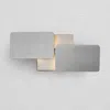Vonn Lighting Eclipse Vmw17200al 12" Rotative Up-down Integrated Led Wall Sconce Light In Silver