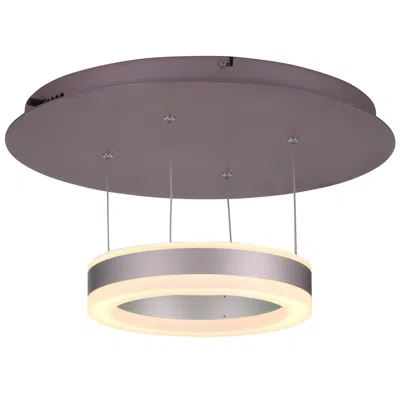 Vonn Lighting Europa Vhp26510orb 11" Wi-fi-enabled Tunable White Color-changing Led Pendant Ceiling Fixture In Brown