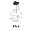 Vonn Lighting Expression Vep28004bl 18" 4-light Integrated Led Height Adjustable Pendant Lighting Black