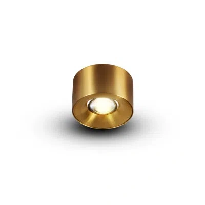 Vonn Lighting Node 3.25-in Integrated Led Etl Certified Surface Mounted Downlight, Antique Brass