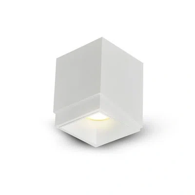Vonn Lighting Node 3.25-in Square Integrated Led Etl Certified Surface Mounted Downlight, Beam Angle 33 In White