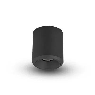 Vonn Lighting Node 4.25-in Round Integrated Led Etl Certified Surface Mounted Downlight, Beam Angle 33, Black In Matte Black
