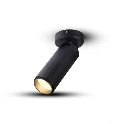Vonn Lighting Orbit Integrated Led Etl Certified Adjustable Surface Mounted Spotlight, Beam Angle 36 In Black