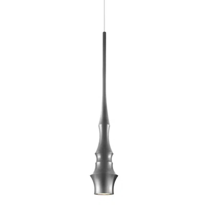 Vonn Lighting Polaris Vmp26610al 5" Integrated Led Height Adjustable Pendant Light In Silver In Black