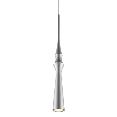 Vonn Lighting Polaris Vmp26710al 5" Integrated Led Height Adjustable Pendant Light In Silver In Metallic